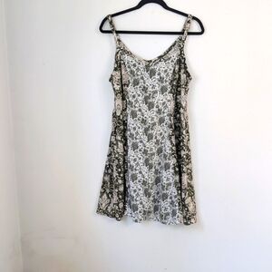 Torrid Green and White Floral Swing Dress